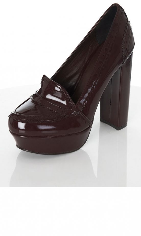 Miss Selfridge Blackberry Brogue Heel, £50