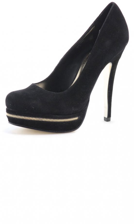Dorothy Perkins Black Zip Detail Platform, £36