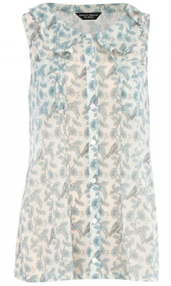 Dorothy Perkins Bird Print Blouse, Was £28 Now £15