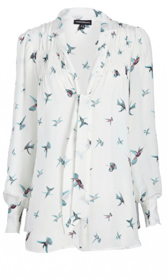 Warehouse Swallow Print Blouse, £55
