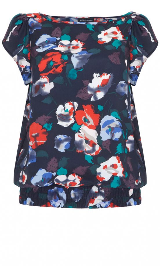 Warehouse Poppy Print Top, £40