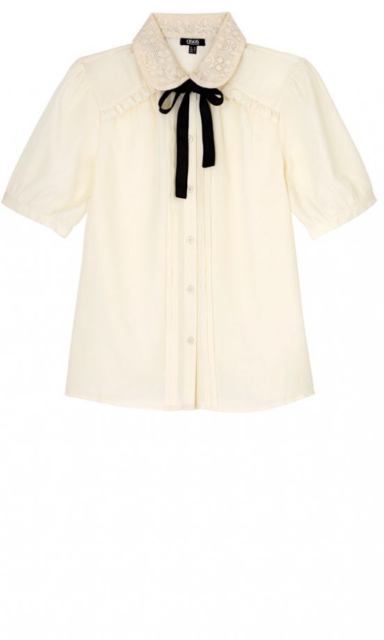 Asos Lace Peter Pan Collar Blouse, £30
