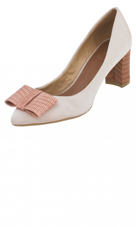 Asos Croc Bow Court Shoe, £45
