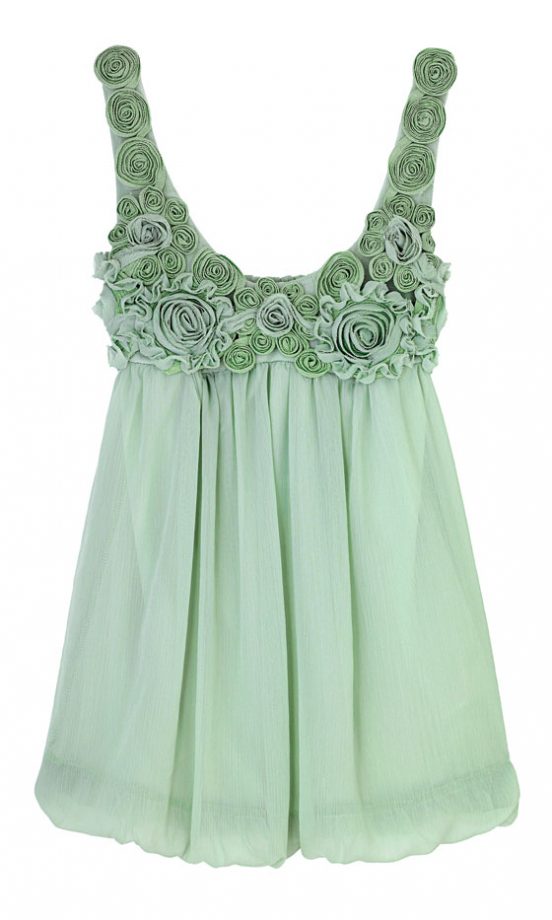 Primark Green Detailed Vest Top, £10 - In Store Only