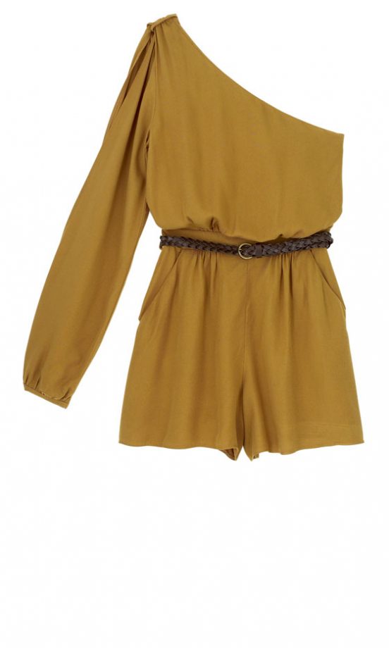 Primark Mustard One Shoulder Playsuit, £15 - In Store Only