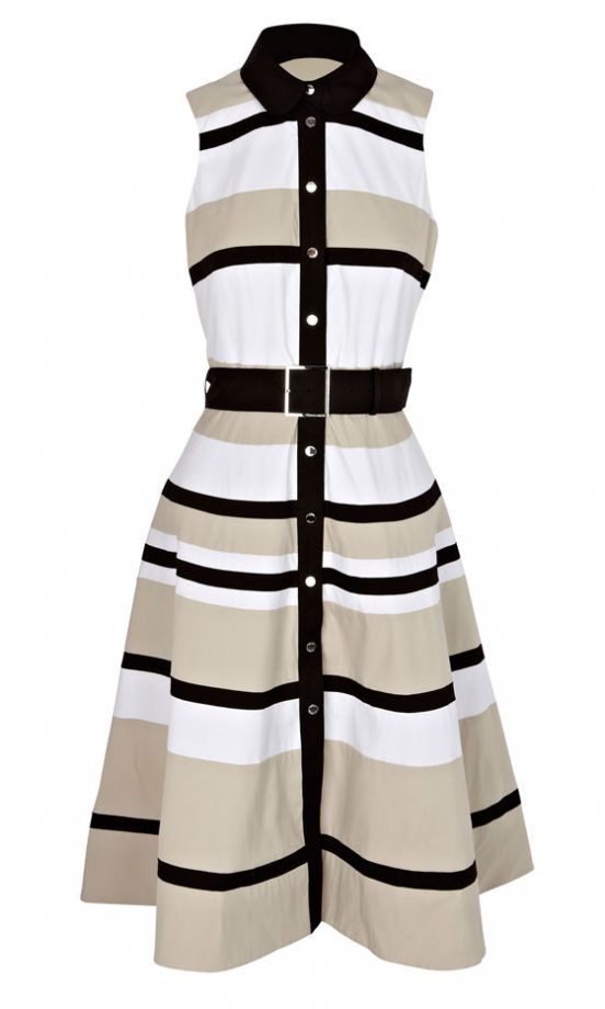 Karen Millen Vintage-Inspired Striped Dress (In Stores Only)
