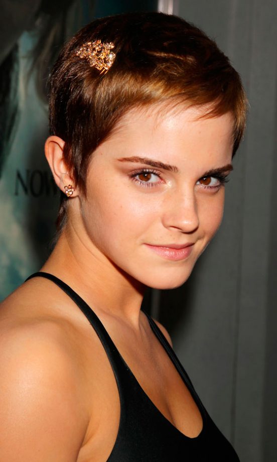 Emma Watson Shines Wearing A Gold Hair Barrette At The Harry Potter And The Deathly Hallows Part 1 Premiere, November 2010
