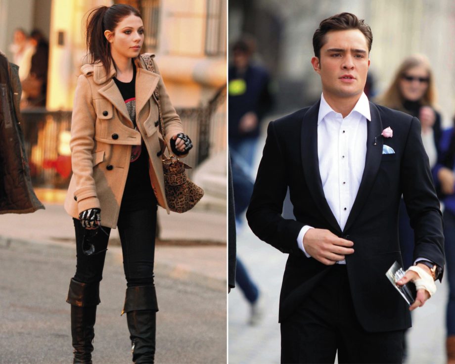 Check out the hot new pictures of Michelle Trachtenberg and Ed Westwick on the set of Gossip Girl
