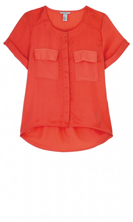 H&M Coral Shirt, £24.99 - In Store Only