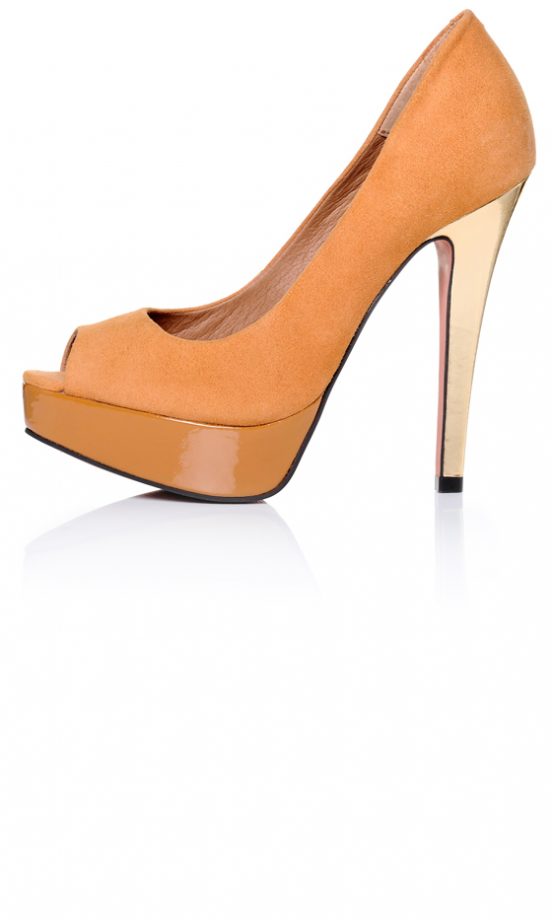 Kurt Geiger Audrey Peep Toe In Mango, £110 (In Stores Only)