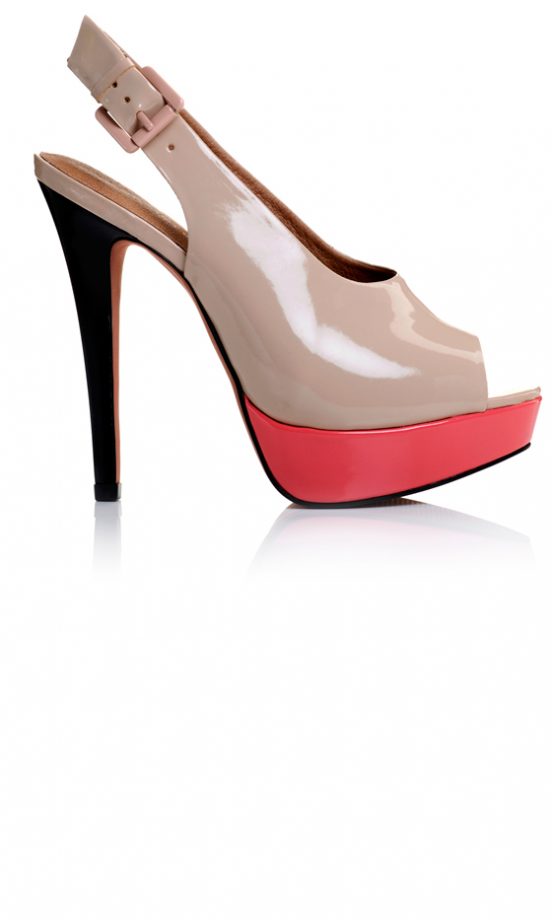 Kurt Geiger Carrington Nude Peep Toe, £110