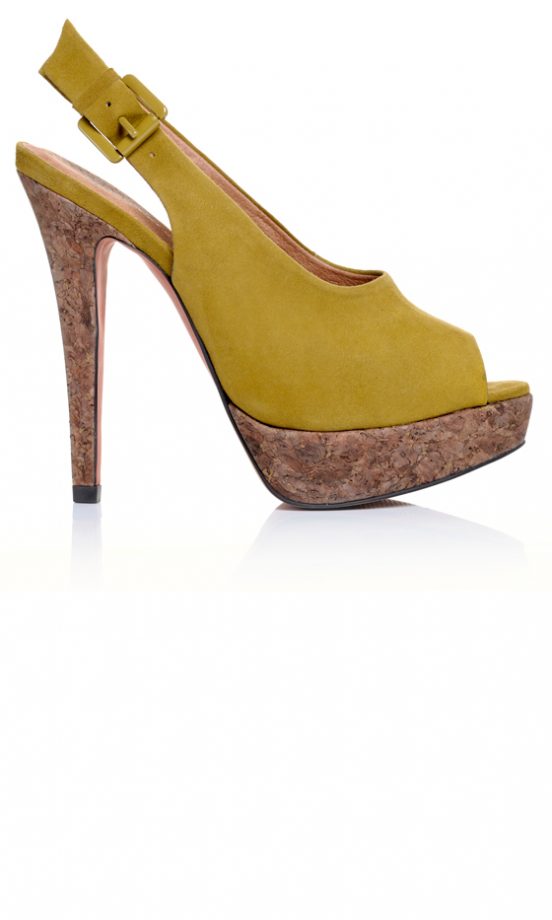 Kurt Geiger Carrington Olive Peep Toe, £110