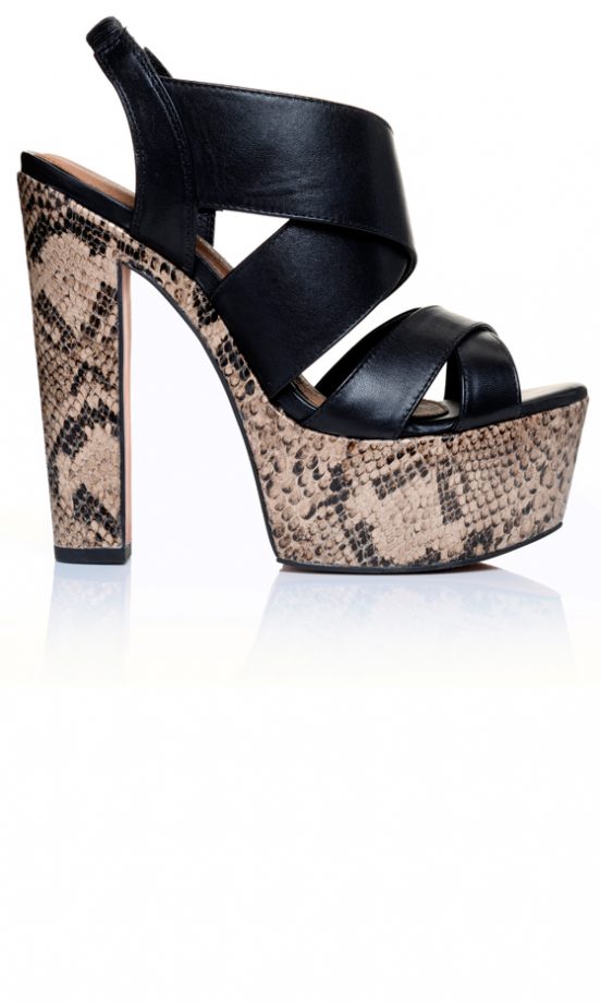 Kurt Geiger Danger Platform In Snake, £180