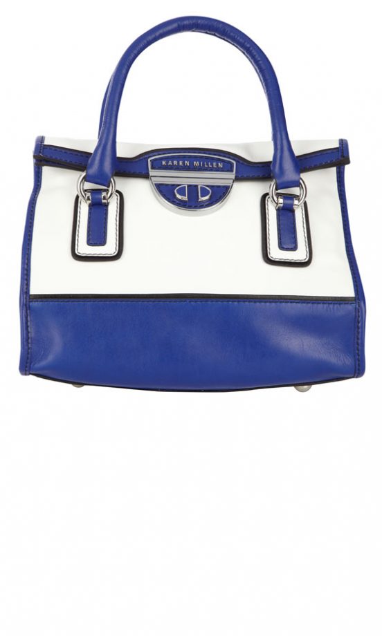 Karen Millen Blue Trim Bag (In Stores Only)