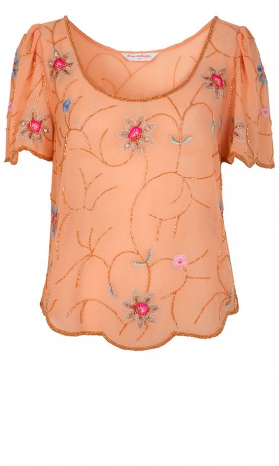 Miss Selfridge Beaded Top, £45 - In Store Only