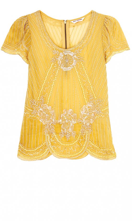 Miss Selfridge Limited Edition Beaded T-Shirt, £58