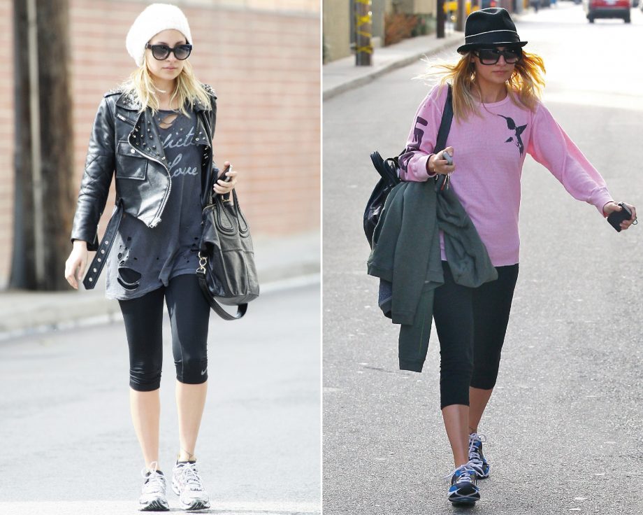 Nicole Richie takes a break from the red carpet ad steps out in laid back gym clothes