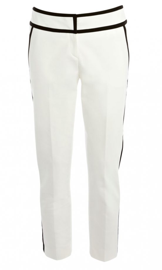 Karen Millen Pipe Trim Cropped Trousers (In Stores Only)
