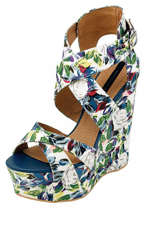 River Island Floral Print wedge, £69.99 - In Store Only