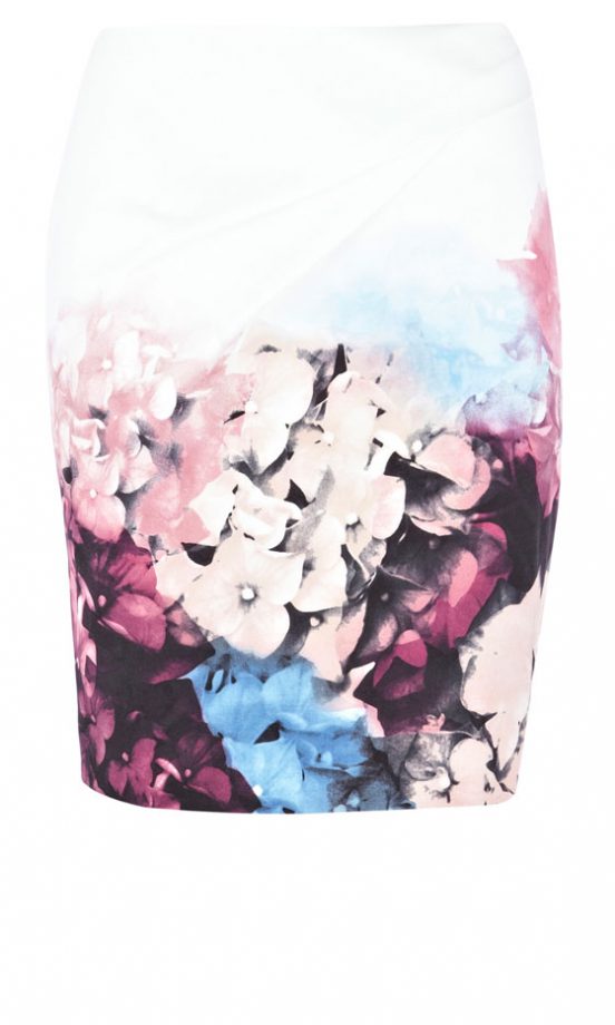 Karen Millen Floral Print Pencil Skirt (In Stores Only)