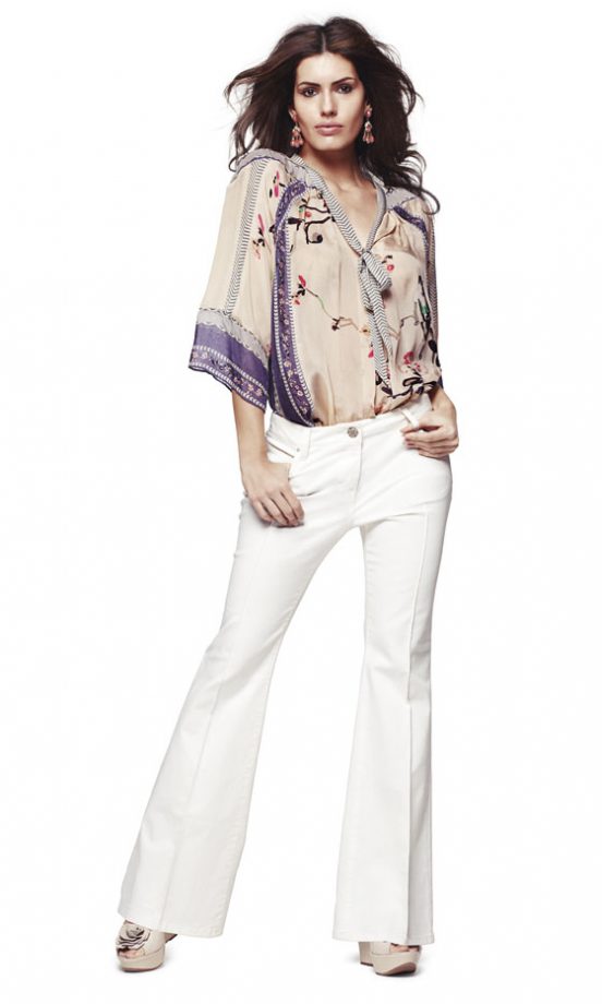 White Linen Trousers By Monsoon, £45