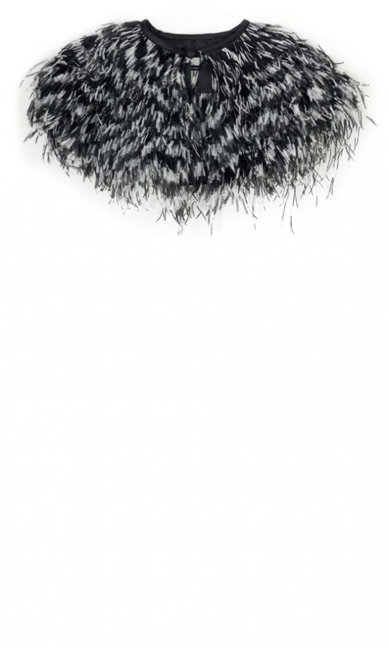 Topshop Tipped Feather Cape, WAS £60 NOW £30