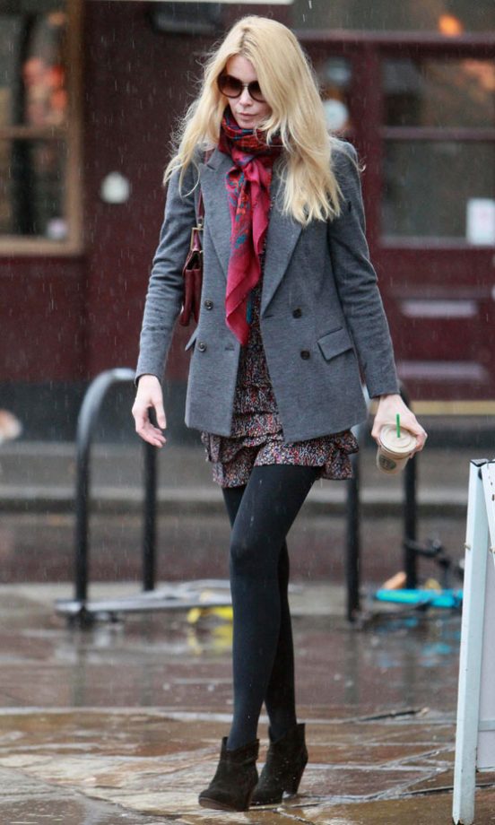 Claudia Schiffer Looks Picture-Perfect On The School Run, 2011