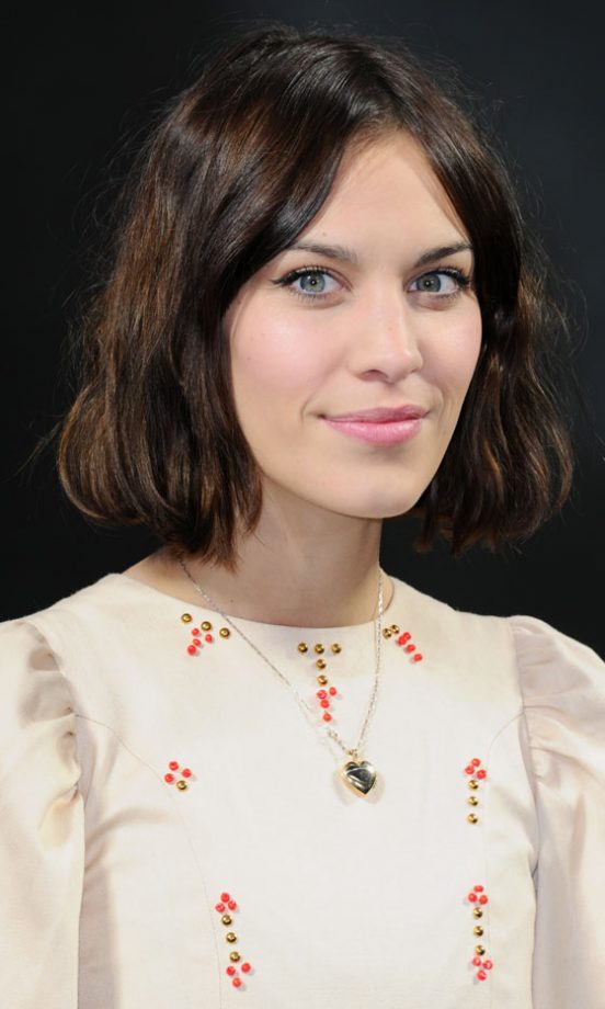 Alexa Chung At The Chanel AW11 Fashion Show During Paris Fashion Week