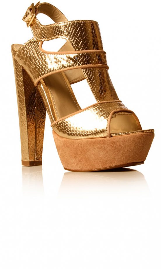 Carvela Gold Gleam Sandal, £100