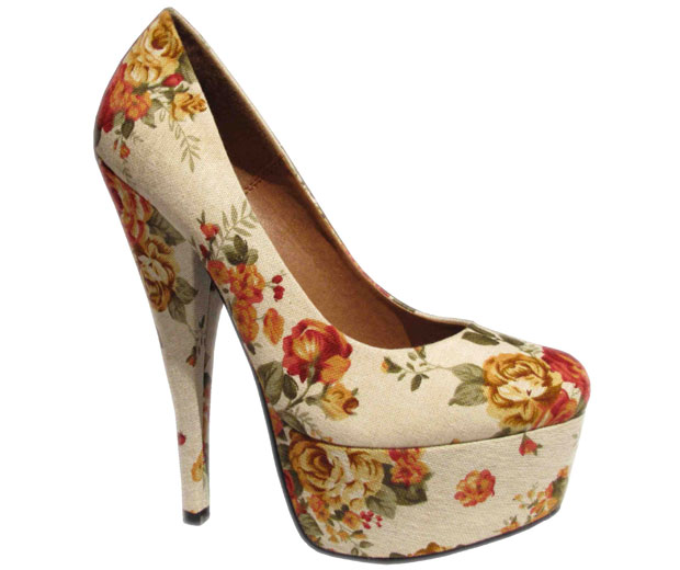 Get 20% off these floral courts and more from the SS/11 collection at Chockers