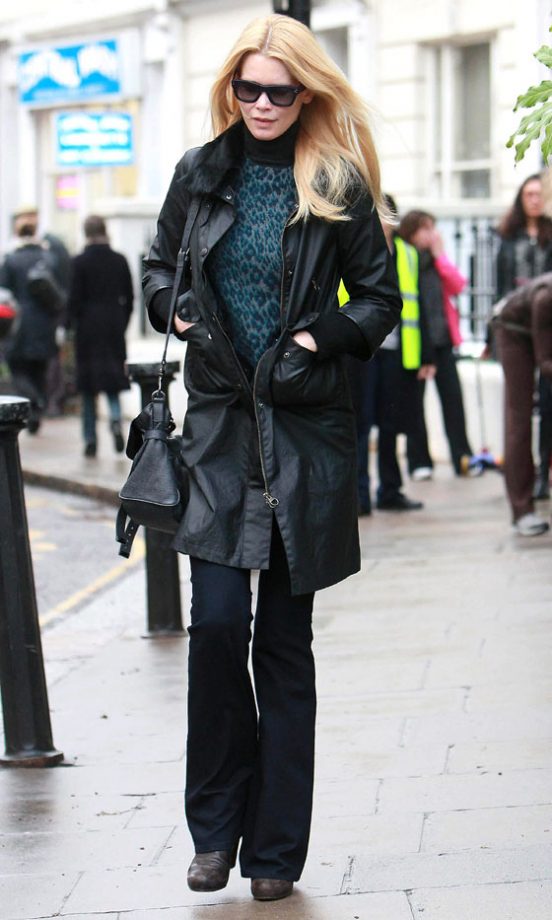 Another Impressive Off-Duty Ensemble From Claudia Schiffer, 2011
