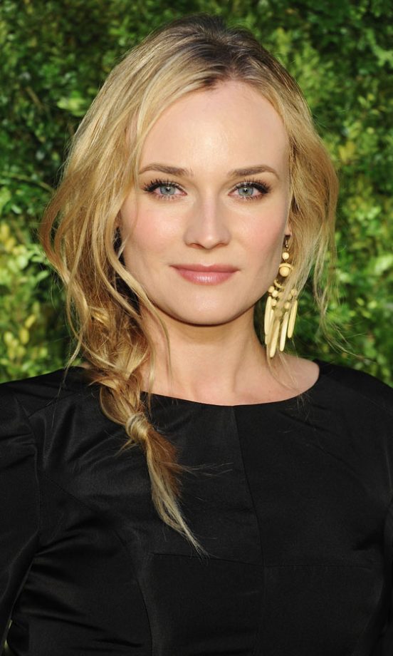Diane Kruger Rocking A Plaited Hairstyle At The Green Auction: A Bid To Save The Earth In New York, 2011