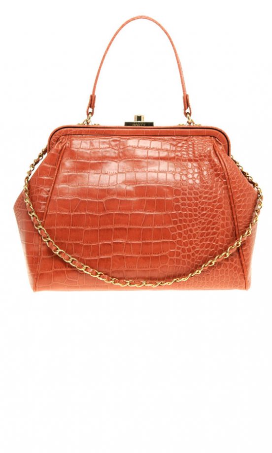 Mango Mock Crock Frame Bag, £90