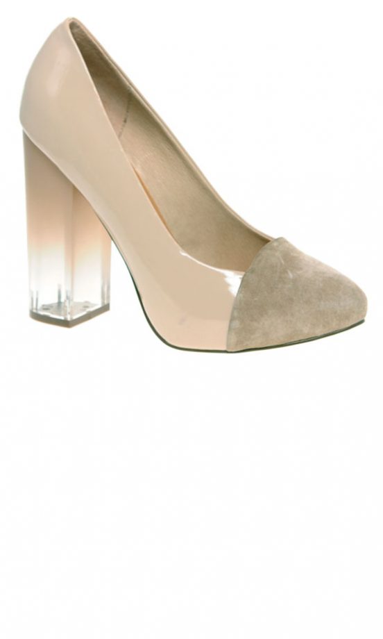 Asos Perspex And Suede Court Shoe, £60
