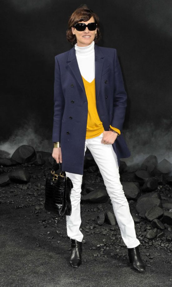 Ines De La Fressange At The Chanel AW11 Fashion Show During Paris Fashion Week