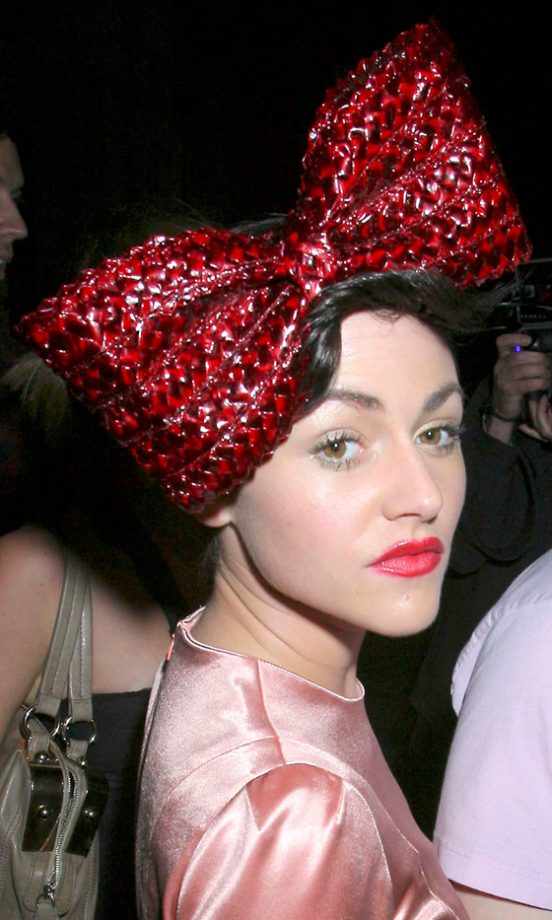 Jaime Winstone Opts For A Larger Than Life Red Bow Hair Accessory At The Royal Academy Of Arts Exhibition Party, 2008
