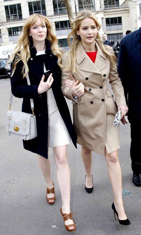 Jennifer Lawrence At The Miu Miu Fashion Show AW11 During Paris Fashion Week, 2011