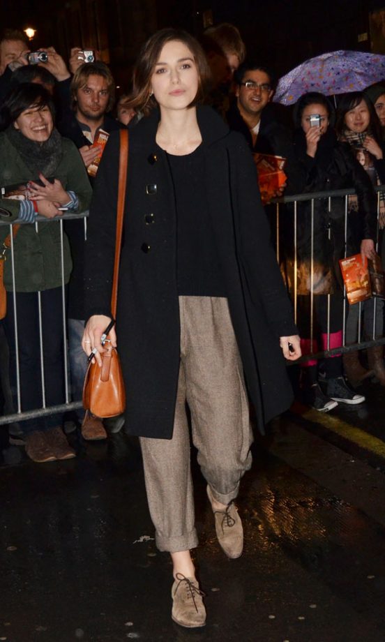 Keira Knightley Completes Her Casually Cool Look With A Pair Of Brogues In London, 2011