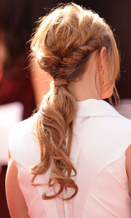 Kimberley Walsh With A Messy Ponytail Hairstyle At The Prince's Trust And L'Oréal Paris Celebrate Success Awards 2011