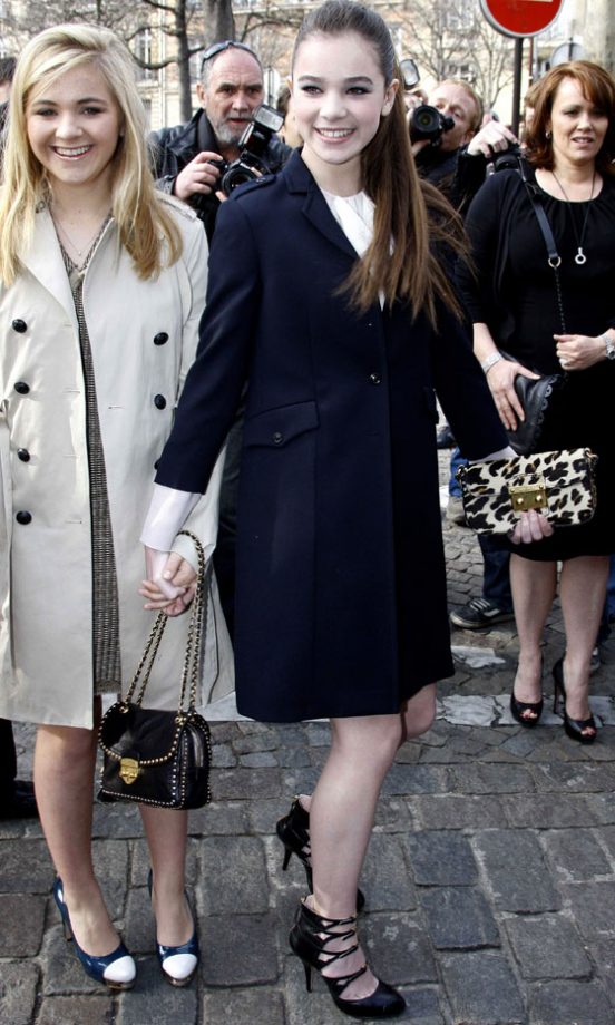 Hailee Steinfeld At The Miu Miu Fashion Show AW11 During Paris Fashion Week, 2011