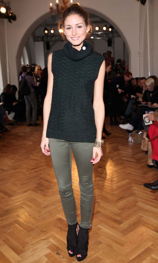 A Pair Of Killer Heels Completes Olivia Palermo’s Casually Cool Outfit At London Fashion Week, 2011