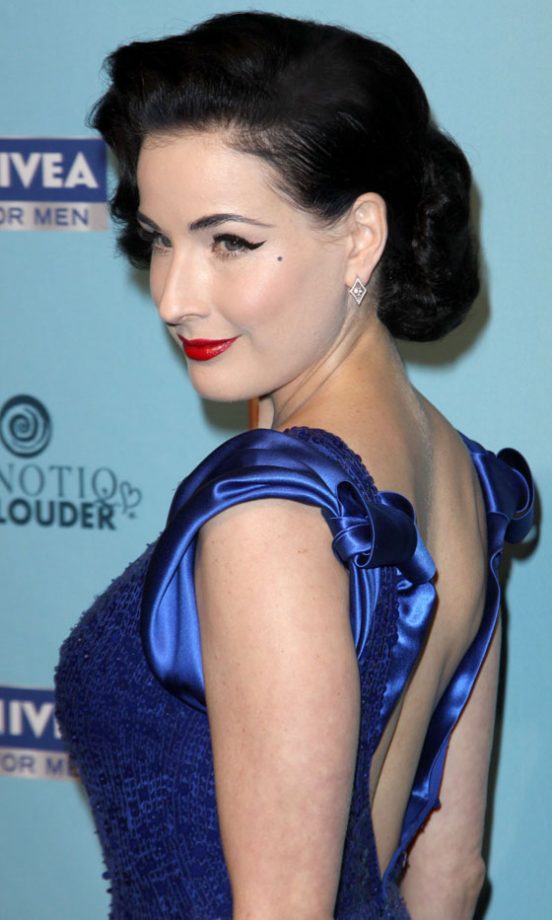 Dita Von Teese At Perez Hilton's 33rd Blue Ball Birthday Party In LA, 2011