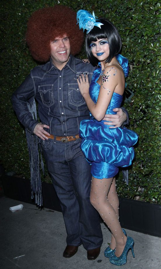 Perez Hilton And Selena Gomez At Perez Hilton's 33rd Blue Ball Birthday Party In LA, 2011