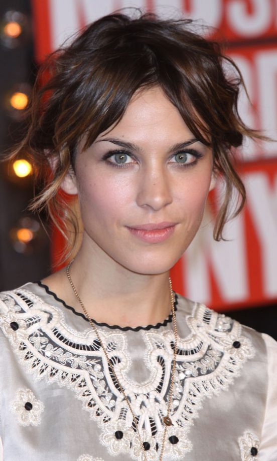 Style Crush Alexa Chung Sweeps Her Hair Into A Messy Updo At The MTV Video Music Awards, 2010