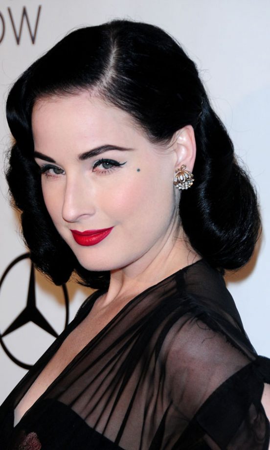 Dita Von Teese Accentuates Her Snow White Complexion With A Carefully Placed Beauty Spot, 2010