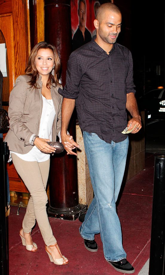 Eva Longoria Parker With Her Husband Tony Parker, 2010