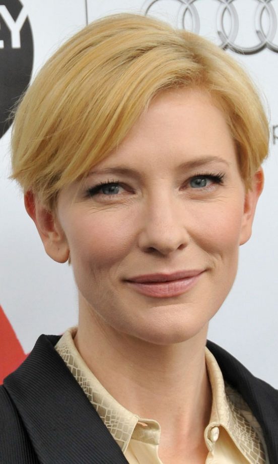 Cate Blanchett Makes The Most Of Her Fair Complexion With A Neutral Make Up Look And Perfect Nude Lip, 2010