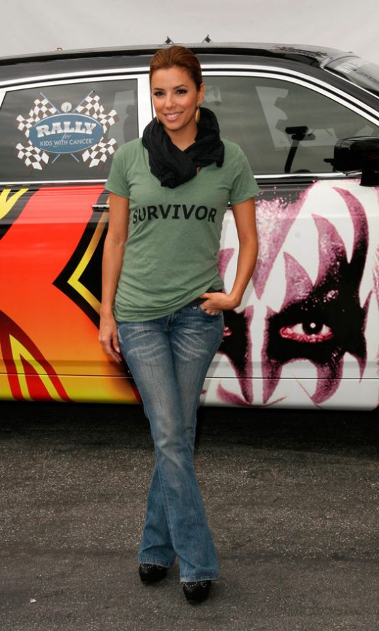 Eva Longoria At The Rally For Kids With Cancer Charity Event, October 2010