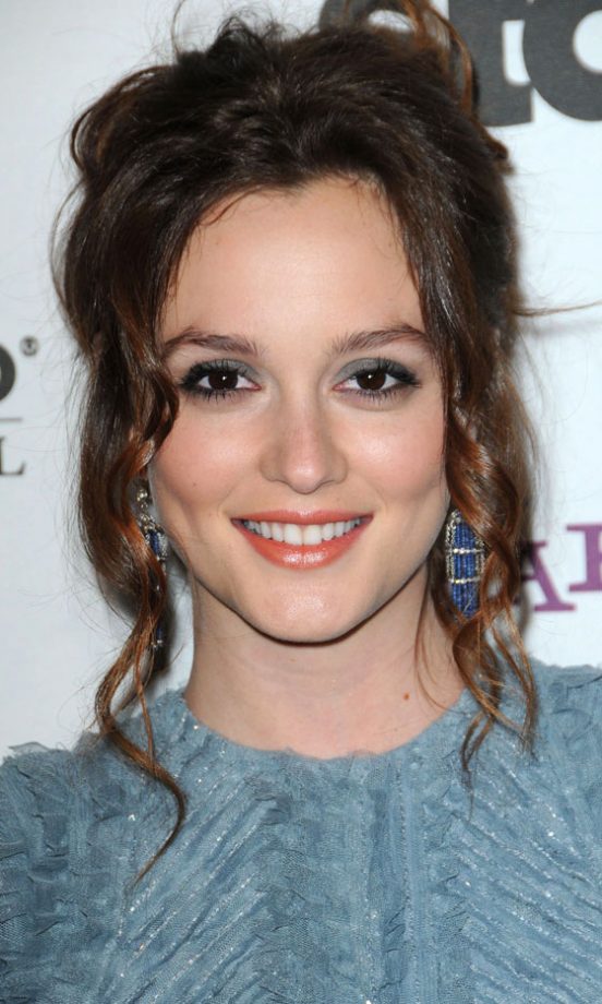 Gossip Girl Star Leighton Meester Creates A Soft Look With This Pretty Updo Hairstyle, 2010