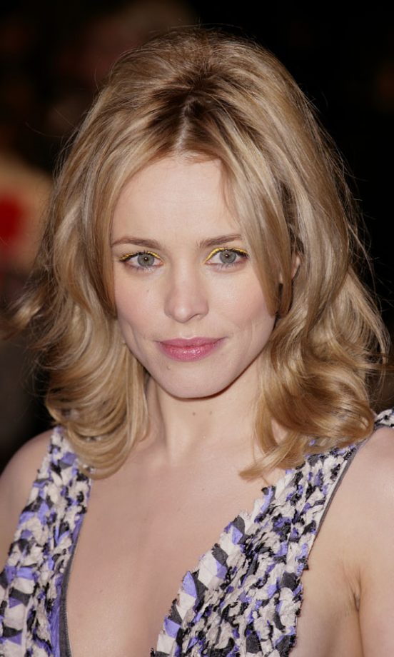 Rachel McAdams Tries Out A Daring Yellow Eyeshadow Look, 2011